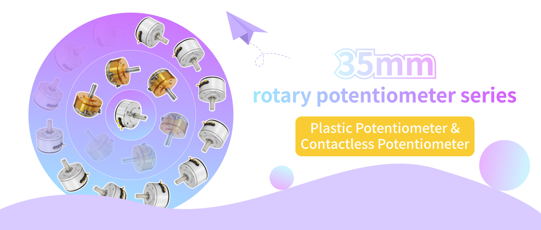 35mm rotary potentiometer series